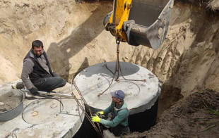 Встановлено каналізаційну насосну станцію!